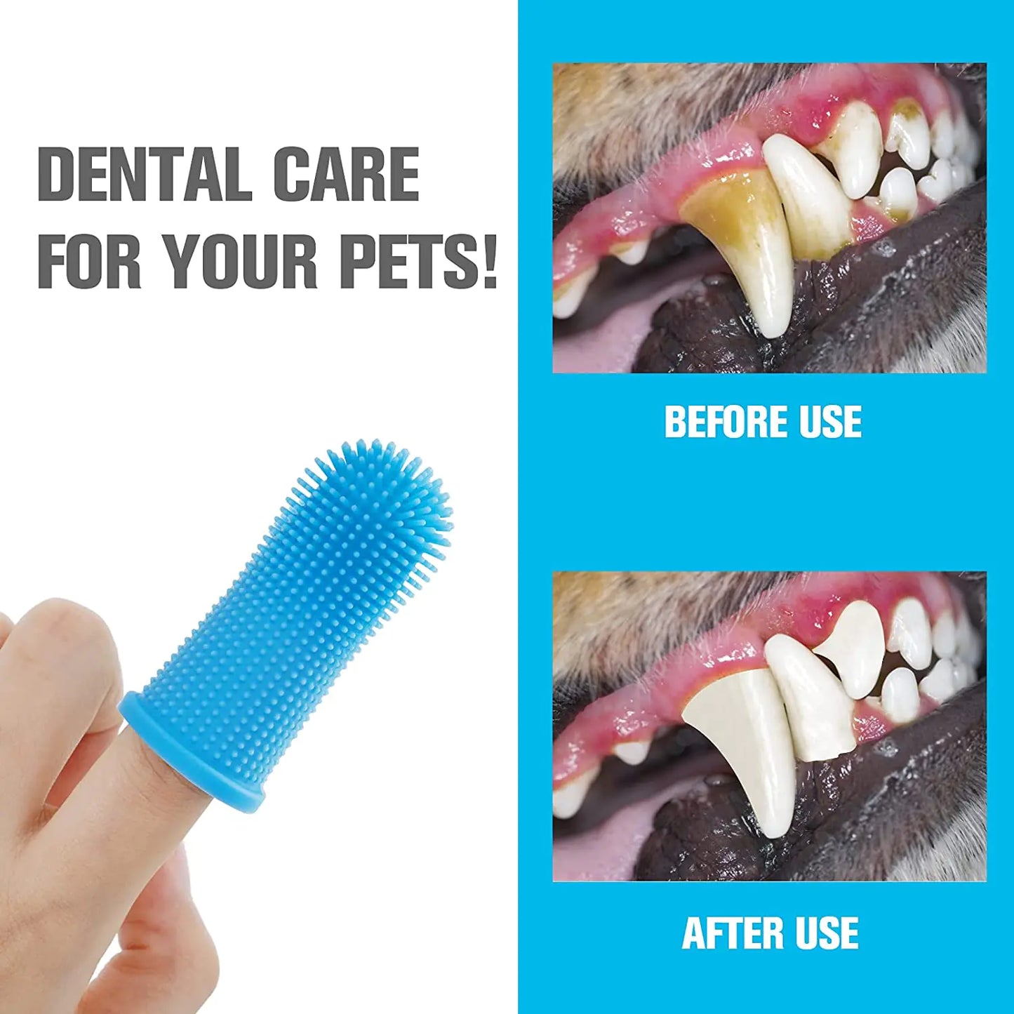 Cepillo de dientes para perros súper suave